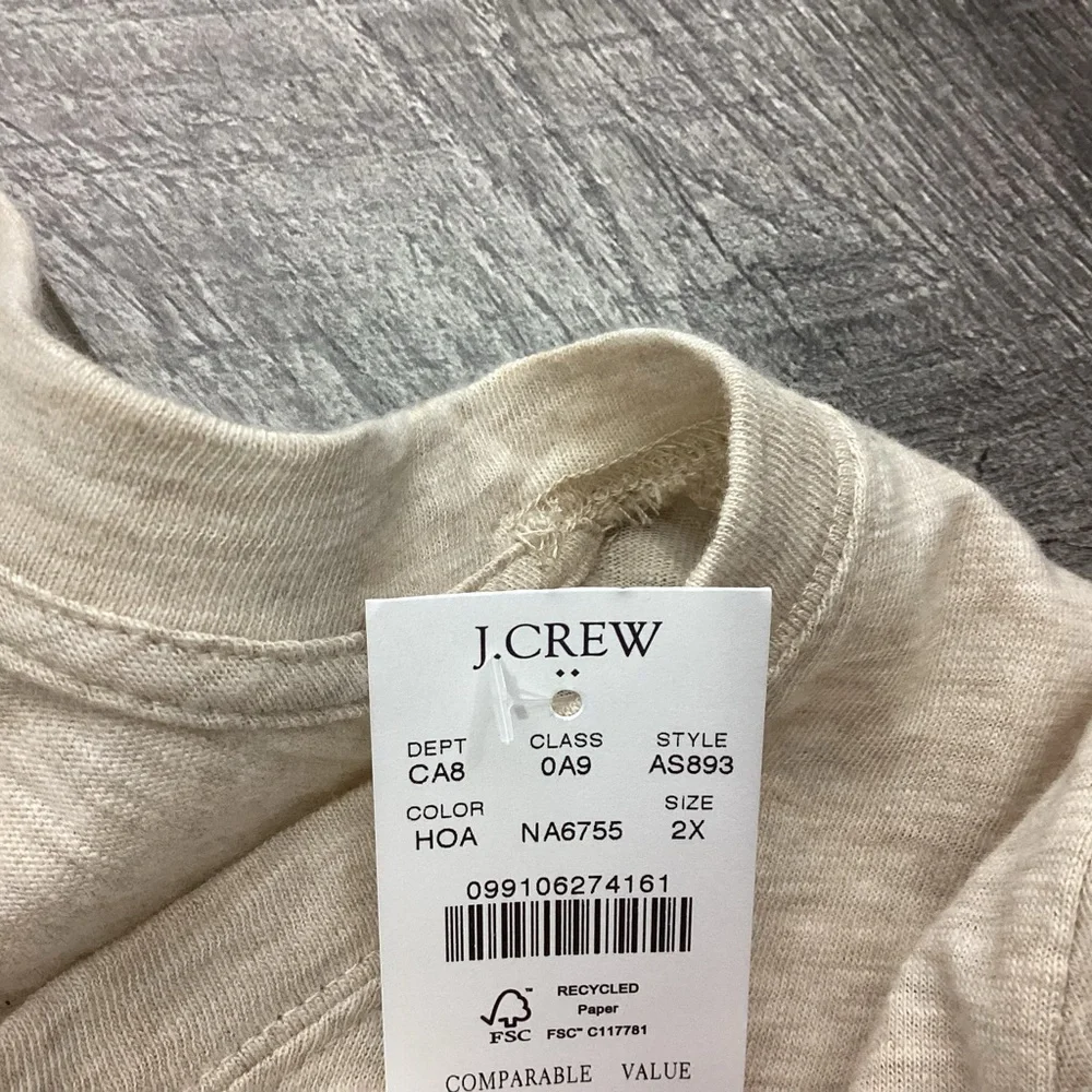 J. Crew Crewneck Girlfriend Tee Size 2X NWT
